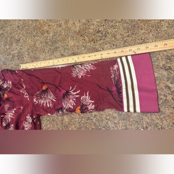 Anthropologie Oversized Button Front Pajama Shirt Mulberry Womens Size XL - Picture 15 of 15